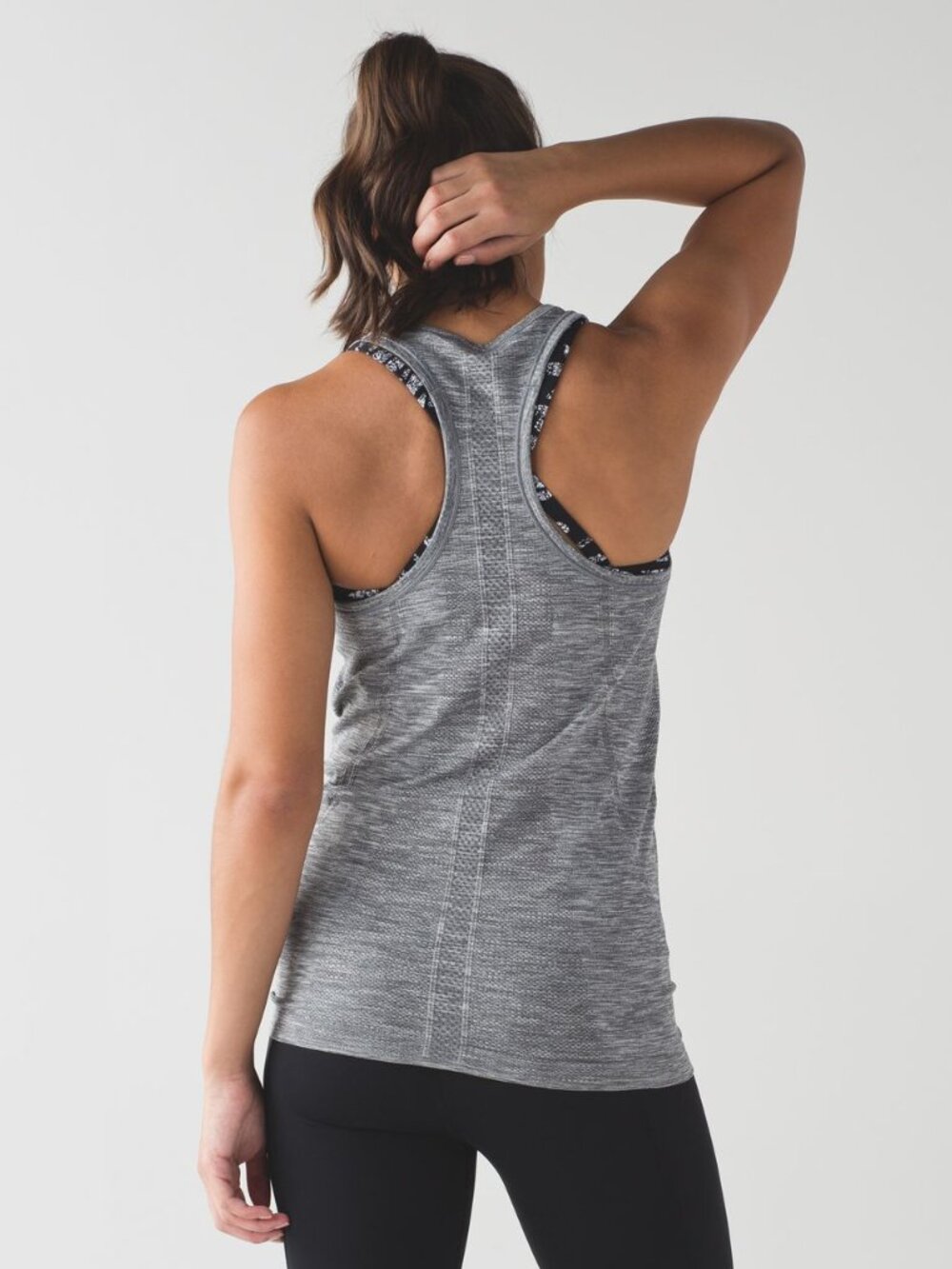 Lululemon Swiftly Tech Racerback Heathered Slate Size 8